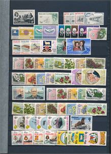 FALKLAND ISLANDS xx samling på innstikksark ca 1964-86 (€ 195)