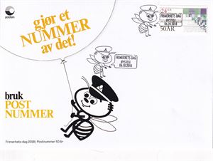 Kvam frimerke- og myntklubb.  Frimerkets dag 2018 variant 3