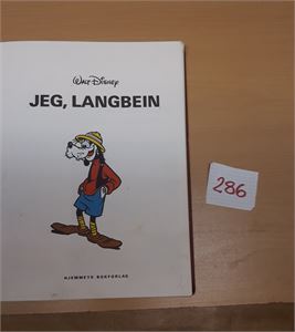 TEGNESERIER Boka "JEG LANGBEIN" utgitt 1977. Godt lest bibliotekutgave