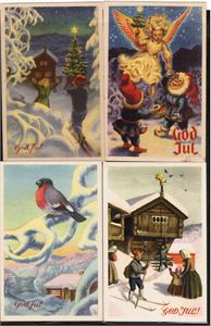 DAMSLETH. Lot 36 kort i god kvalitet. Stort sett brukt. Alle utgitt av Børrehaug&Remen.