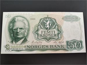 50 kroner 1983 Z 0-million erstatning