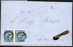 Noen norske merker samt et par tre brev i 2 innstikkbøker.