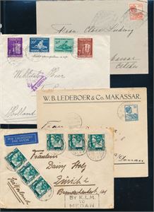 NEDERLANDSK INDIA. Lot 4 pene brev
