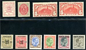 Denmark. A collection to 1995 in a Leuchtturmalbum.