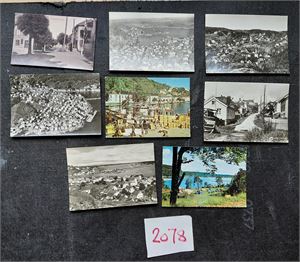 HASDALGATEN, RISØR (Gunleikson). Flott ubrukt kort + 7 storformat