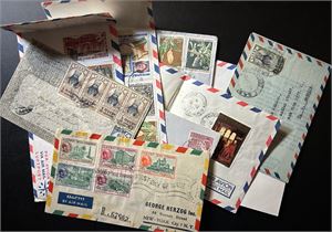 BREV-AFRIKA 10 brev flere land, et fra Portugal påsatt Angola-merke. Meget blandet kvalitet