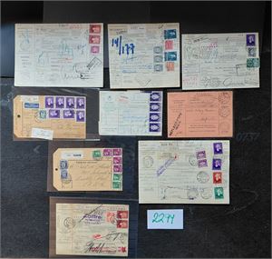 FØLGEBREV Lot, de fleste til utlandet inkl USA 1927 som er tidlig!