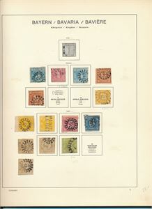 BAYERN Stor samling på Schaubek fortrykk. Priset etter 2010-katalogen (€ 1940)