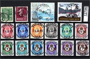 STEMPLER Et stemplet "FELTPOST IFOR" og flotte "GRENSEN OSLO" på nyere posthorn