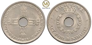 1 krone 1925 Haakon VII. Kv.0