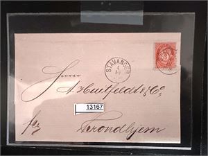 Nk 23 på trykksak stemplet "STAVANGER 4-10-1878"