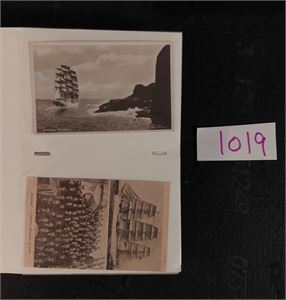 SKIP, FYR OG BUSSER Postkort og bilder, flest fra Sørlandet. Satt inn i fotoalbum