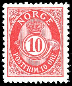 62. 10 øre grovtagget Centraltrykkeriet. (2.900,-).