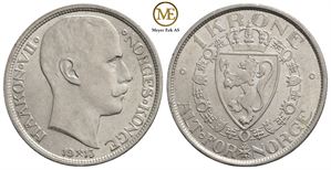 1 krone 1913 Haakon VII. Kv.0/01