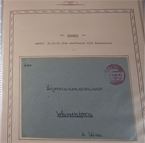 TYSKLAND, RIKET, INFLA-BRD. Samling försändelser från dessa perioder i en kontorspärm