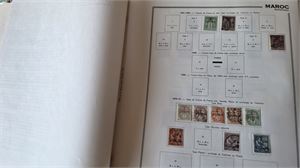 FRANSKA KOLONIER, MAROKKO samling */o 1891-1995 i franskt förtrycksalbum