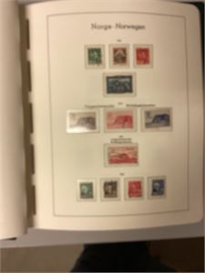 Samling Samling 1856 - 1996 st /* / ** i Leuchtturm SF album.  Bra besatt fra 1900