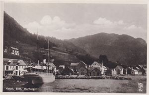 Båtkort - "D/S Vøringen" ved Eide (Granvin)