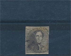 BELGIA o Mi 1a med så vidt 4 marker (€ 95)