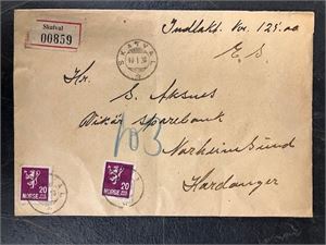 Bnkobrev -stmpl. Skatval i 1928