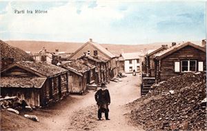 Postkort. Parti fra Røros.