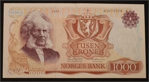 1000 kroner 1975 A. Kv.01