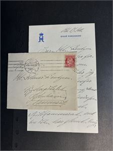 KONGEBREV Brev fra Kong Haakon til Danmark 1911