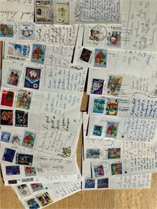 22 STK JULEKORT MED JULEFRIMERKER