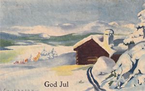 Kunstnerkort - Coucheron Fjellhytte
