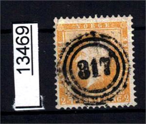 Nk 2 o. 2sk rettvendt fullstemplet "317" (Tønsberg)