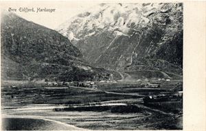 Postkort Øvre Eidfjord Hardanger