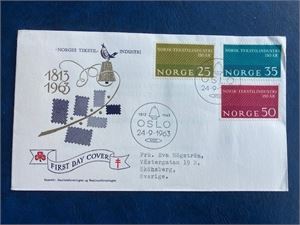 NK 542-44 Tekstil FDC