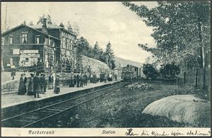 Nordstrand Station. Brukt i 1910. Frimerket mangler. K-2
