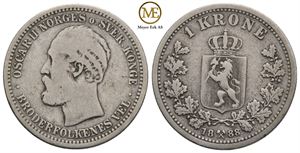 1 krone 1888 Oscar II. Kv.1/1-
