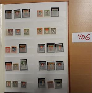 SVEITS xx postfriske merker og serier 1913-93 i 16 siders bok. Alle de bedre er sjekket og er xx.