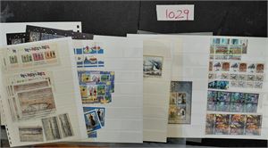 FÆRØYENE o/xx miniark og sammentrykk på doble plansjer