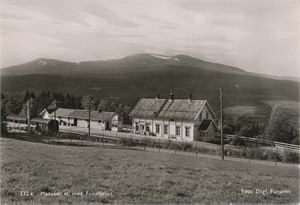 Postkort jernbane MERÅKER stasjon (NT) A6 s/h (Fot. Dagf. Furunes) ubrukt
