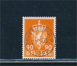 TJENESTE Nk 111 o. Lux "BERGEN BKO 9 28-3-83". Bra merke