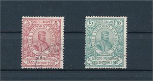 ITALIA o Mi 97-98, 1910 Napoli folkeavstemming (€ 280)