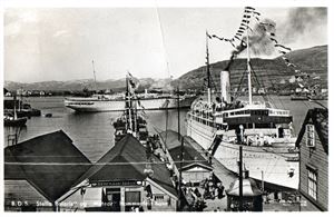 Postkort Hammerfest Havn.
