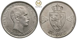 50 øre 1913 Haakon VII. Kv.0