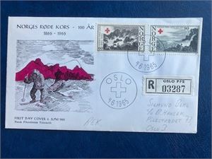 NK 564-65 Røde Kors FDC