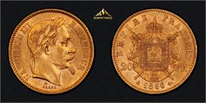 20 Francs 1866 A Gull