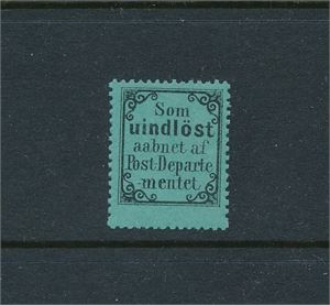 RETUR Nk 2y xx. Postfriskt merke, sentrert opp (Hk 1900)