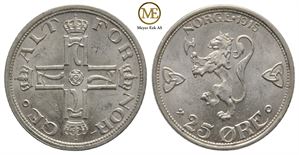 25 øre 1915 Haakon VII. Kv.0