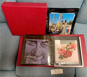 POSTENS SAMLERSETT 2000-02 + et par fra 2008 i rød perm med kassett