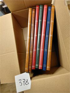 GB Masse dubletter i 7 16 siders bøker. Ikke noe veldig sjeldent, mye Machins inkl sammentrykk og regionalmerker. Pene bøker, vekt 4,6 kilo