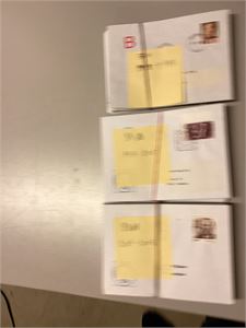 Brevlot 114 brev (Utsending fra DFK) 1995 - 2008. Alle ulike og med pene stempler. Noen lokal FDC vign.