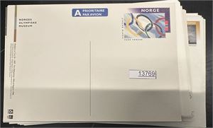 POSTENS POSTKORT 100 stk gyldige til frankering/tilleggsfrankering. Oppgitt pålydende 2800