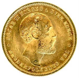 20 kroner/5 Sp 1875 i gull. 01